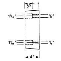 Molded Rubber Dock Guards, Rubber, 13" W x 4" D x 12" H M & M Nord Ouest Inc