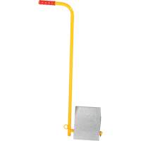 Aluminum Wheel Chock With Handle, 7" W x 11-7/8" D x 7-11/16" H M & M Nord Ouest Inc