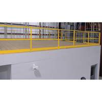 Barri&egrave;re de s&eacute;curit&eacute; pour mezzanine, 68-1/2" lo x 42" ha, 80-1/16" &eacute;lev&eacute;e, Jaune M & M Nord Ouest Inc