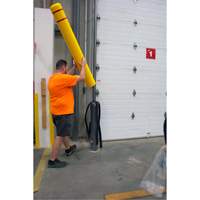 Polyethylene Bollard Cover, 4-1/2" Dia. x 52" L, Red/Yellow M & M Nord Ouest Inc