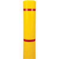 Polyethylene Bollard Cover, 4-1/2" Dia. x 64" L, Red/Yellow M & M Nord Ouest Inc