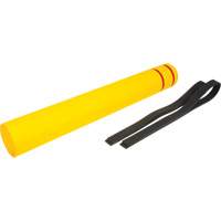 Capuchon en poly&eacute;thyl&egrave;ne pour borne de protection, 6-5/8" dia. x 52" l, Rouge/Jaune M & M Nord Ouest Inc