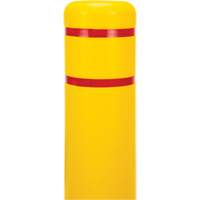 Capuchon en poly&eacute;thyl&egrave;ne pour borne de protection, 6-5/8" dia. x 52" l, Rouge/Jaune M & M Nord Ouest Inc
