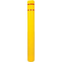 Capuchon en poly&eacute;thyl&egrave;ne pour borne de protection, 6-5/8" dia. x 60" l, Rouge/Jaune M & M Nord Ouest Inc