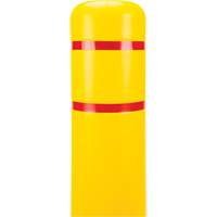 Capuchon en poly&eacute;thyl&egrave;ne pour borne de protection, 6-5/8" dia. x 60" l, Rouge/Jaune M & M Nord Ouest Inc