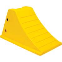 Wheel Chocks with Aluminum Tread, Polyurethane, Safety Yellow, 11-1/4" W x 21" D x 12-1/4" H M & M Nord Ouest Inc
