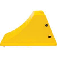 Wheel Chocks with Aluminum Tread, Polyurethane, Safety Yellow, 11-1/4" W x 21" D x 12-1/4" H M & M Nord Ouest Inc