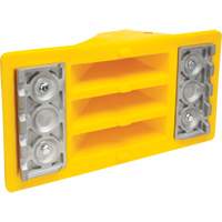 Wheel Chocks with Aluminum Tread, Polyurethane, Safety Yellow, 11-1/4" W x 21" D x 12-1/4" H M & M Nord Ouest Inc