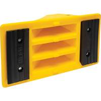 Wheel Chocks with Rubber Tread, Polyurethane, Yellow, 11-1/4" W x 21" D x 12-1/4" H M & M Nord Ouest Inc