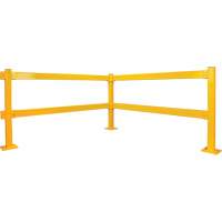 Garde-corps Lift-Out, Acier, 3' lo x 4" h, Jaune s&eacute;curit&eacute; OSHA M & M Nord Ouest Inc