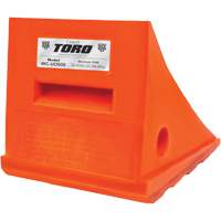 25 Ton General Purpose Wheel Chock, Urethane, Orange M & M Nord Ouest Inc