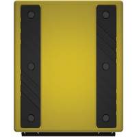 Cale de roue ultra-robuste pour l'exploitation mini&egrave;re Checkers Safety, PEHD, Jaune, 14-1/2" la x 17-1/2" p x 16" h M & M Nord Ouest Inc