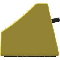 Cale de roue ultra-robuste pour l'exploitation mini&egrave;re Checkers Safety sans support, PEHD, Jaune, 14-1/2" la x 17-1/2" p x 16" h M & M Nord Ouest Inc