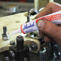 Marqueur de peinture de contr&ocirc;le de s&eacute;curit&eacute;, 1,7 oz, Tube, Noir M & M Nord Ouest Inc