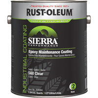 Rev&ecirc;tement dentretien &eacute;poxydique &agrave; base deau Sierra S60 Partie 2 Couche de fond, Gallon, Transparent M & M Nord Ouest Inc