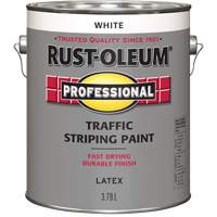 Traffic Striping Paint, White, 3.78 L, Jug M & M Nord Ouest Inc
