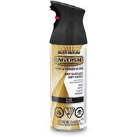Universal&reg; Enamel Paint & Primer In One, Black, Very Flat, Aerosol Can M & M Nord Ouest Inc