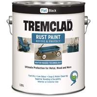 Peinture antirouille &agrave; base d'eau Tremclad, 3,78 L, Gallon, Noir M & M Nord Ouest Inc