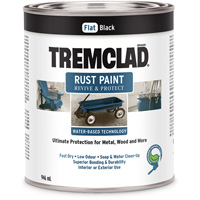 Peinture antirouille &agrave; base d'eau Tremclad, 946 ml, Canette, Noir M & M Nord Ouest Inc