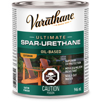 Rev&ecirc;tement &agrave; fini diamant pour bois Varathane, 946 ml, Transparent, Satin M & M Nord Ouest Inc