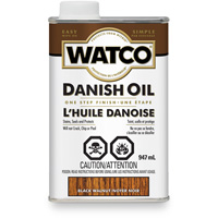 Huile danoise Watco, 947 ml, Noyer noir, Transparent M & M Nord Ouest Inc