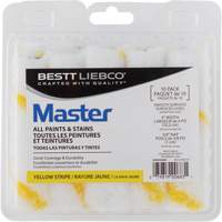 Mini rouleaux &agrave; bande jaune Stripe, Nap 10 mm (3/8"), 101,6 mm (4") l M & M Nord Ouest Inc