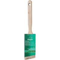 Brosse de pouce &agrave; angle One Coat, Soie blanche, Manche Bois, Largeur de 2" M & M Nord Ouest Inc