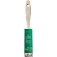 Pinceau pour murs et moulures One Coat, Soie blanche, Manche Bois, Largeur de 1" M & M Nord Ouest Inc