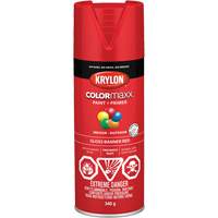 COLORmaxx Paint + Primer, Banner Red, Gloss, 12 oz., Aerosol Can M & M Nord Ouest Inc