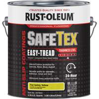 SafeTex&reg; Easy-Tread Acrylic Coating, 1 gal., Water-Based, Flat/Textured, Yellow M & M Nord Ouest Inc