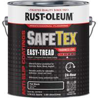SafeTex&reg; Easy-Tread Acrylic Coating, 1 gal., Water-Based, Flat/Textured, Black M & M Nord Ouest Inc