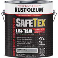 SafeTex&reg; Easy-Tread Acrylic Coating, 1 gal., Water-Based, Flat/Textured, Grey M & M Nord Ouest Inc