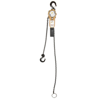 Heavy Duty Gold Series Lever Chain Hoist, 5' Lift, 500 lbs. (0.25 tons) Capacity, Alloy Steel Chain M & M Nord Ouest Inc