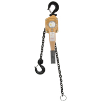 Heavy Duty Gold Series Lever Chain Hoist, 5' Lift, 6000 lbs. (3 tons) Capacity, Alloy Steel Chain M & M Nord Ouest Inc