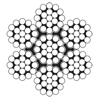 C&acirc;ble m&eacute;tallique, 100' (30,5 m) x 3/32", 1000 lb (0,5 tonne), Galvanis&eacute; M & M Nord Ouest Inc