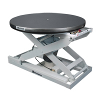 Positionneur pour palette &agrave; nivellement automatique EZ Loader E - plateforme en acier inoxydable, 43" lo x 43" la, Capacit&eacute; 4000 lb M & M Nord Ouest Inc