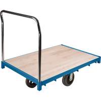 Chariot &agrave; plateforme robuste, 48" lo x 24" la x Capacit&eacute; 2000 lb, Roues en Caoutchouc M & M Nord Ouest Inc