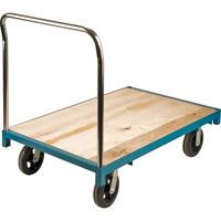 Heavy-Duty Platform Truck, 48" L x 30" W, 2000 lbs. Capacity, Rubber Casters M & M Nord Ouest Inc