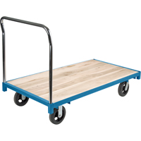 Heavy-Duty Platform Truck, 60" L x 30" W, 2000 lbs. Capacity, Rubber Casters M & M Nord Ouest Inc