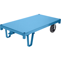 Specialized Platform Decks - Semi Live Skids, 48" L x 24" W, 2000 lbs. Capacity, Rubber Casters M & M Nord Ouest Inc