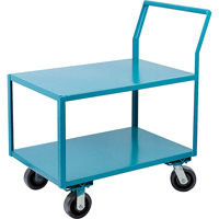 Heavy-Duty Low Profile Shop Carts, 2 Tiers, 18" W x 30" D x 41" H, 2400 lbs. Cap. M & M Nord Ouest Inc