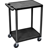 Utility Cart, 2 Tiers, 18" x 33" x 24", 400 lbs. Capacity M & M Nord Ouest Inc
