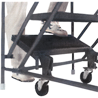Slope Rolling Ladder, 9 Steps, Anti-Skid, 50° Incline, 90" High M & M Nord Ouest Inc