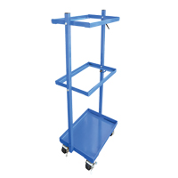 Stock Cart, Steel, 30-11/16" W x 19-1/4" D, 3 Shelves, 300 lbs. Capacity MF985 | M & M Nord Ouest Inc