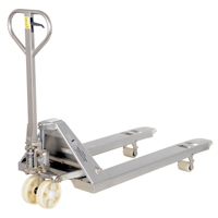 Pallet Truck, Stainless Steel, 48" L x 27" W, 5500 lbs. Capacity M & M Nord Ouest Inc