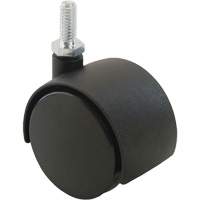 Twin Wheel Caster (300/400 Series), Swivel, 2" (51 mm) Dia., 75 lbs. (34 kg.) Capacity M & M Nord Ouest Inc