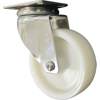 Caster, Swivel, 4" (101.6 mm), Nylon, 200 lbs. (91 kg.) M & M Nord Ouest Inc