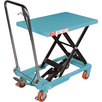 Heavy-Duty Hydraulic Scissor Lift Table, 27-1/2" L x 17-3/4" W, Steel, 330 lbs. Capacity M & M Nord Ouest Inc