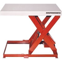 Scissor Lift Table, Steel, 36" L x 20" W, 550 lbs. Capacity M & M Nord Ouest Inc