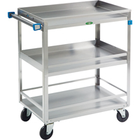 Guard Rail Carts, 3 Tiers, 19" W x 34-3/4" H x 31" D, 500 lbs. Capacity M & M Nord Ouest Inc